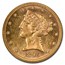 1895 $5 Liberty Gold Half Eagle MS-62 NGC (PL)