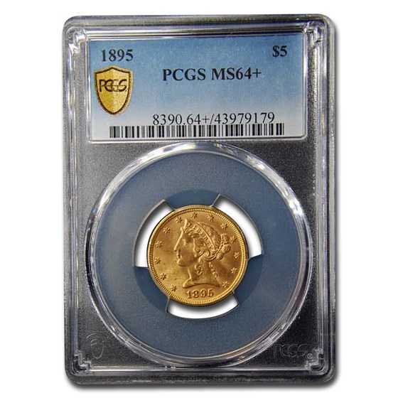 1895 $5 Liberty Gold Half Eagle MS-64+ PCGS 1895 $5 Liberty Gold Half Eagle MS-64+ PCGS
