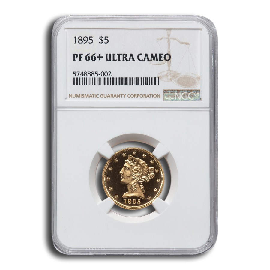 1895 $5 Liberty Gold Half Eagle PF-66+ UCAM NGC
