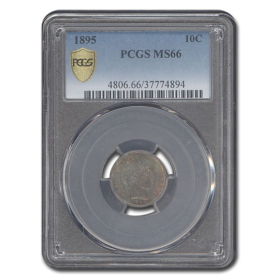 1895 Barber Dime MS-66 PCGS