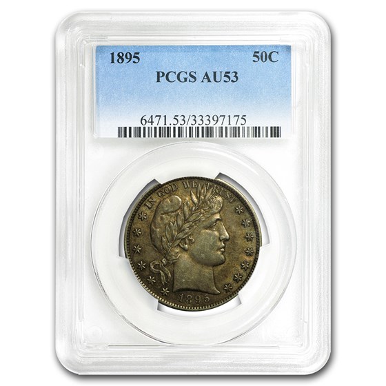 1895 Barber Half Dollar AU-53 PCGS 1895 Barber Half Dollar AU-53 PCGS