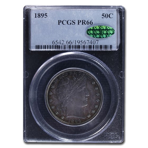 1895 Barber Half Dollar PR-66 PCGS CAC 1895 Barber Half Dollar PR-66 PCGS CAC