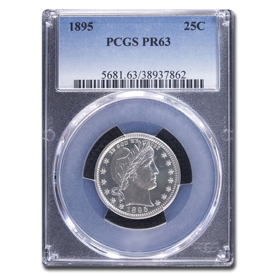1895 Barber Quarter PR-63 PCGS 1895 Barber Quarter PR-63 PCGS