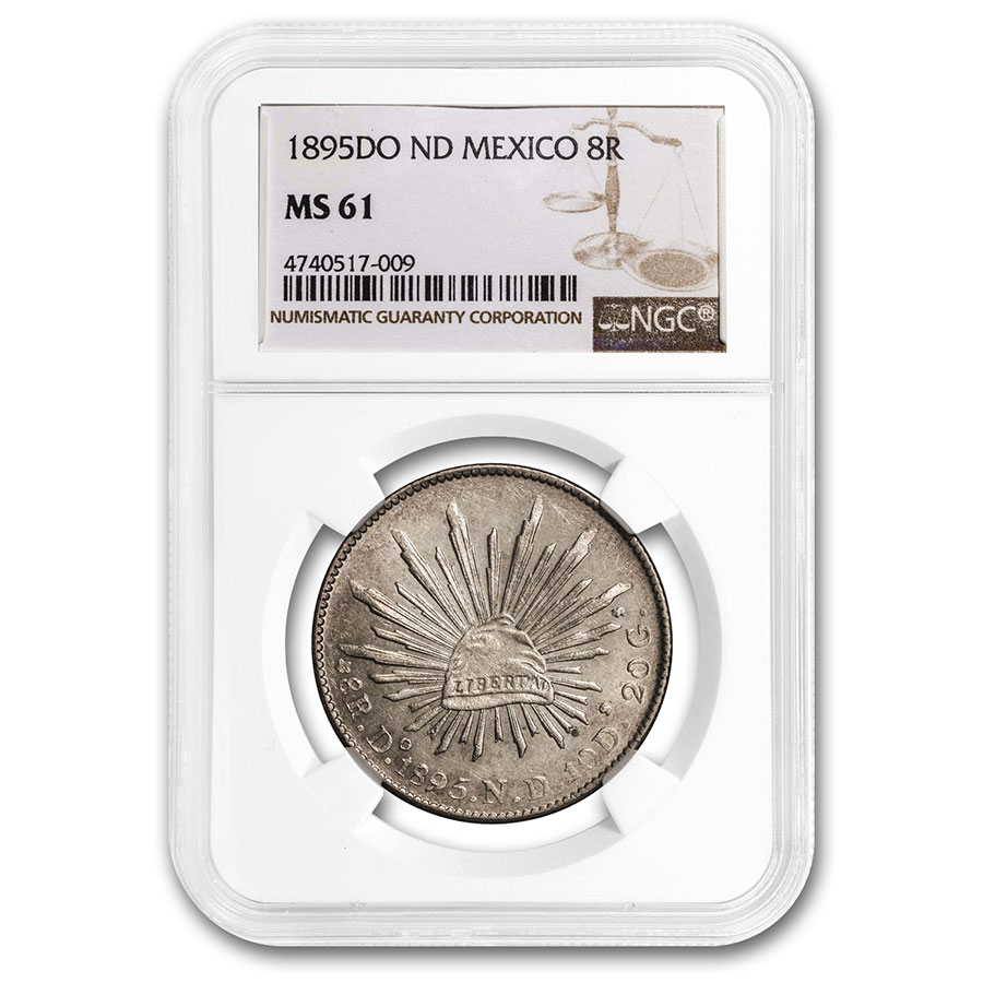 Buy 1895-Do ND Mexico Silver 8 Reales MS-61 NGC | APMEX