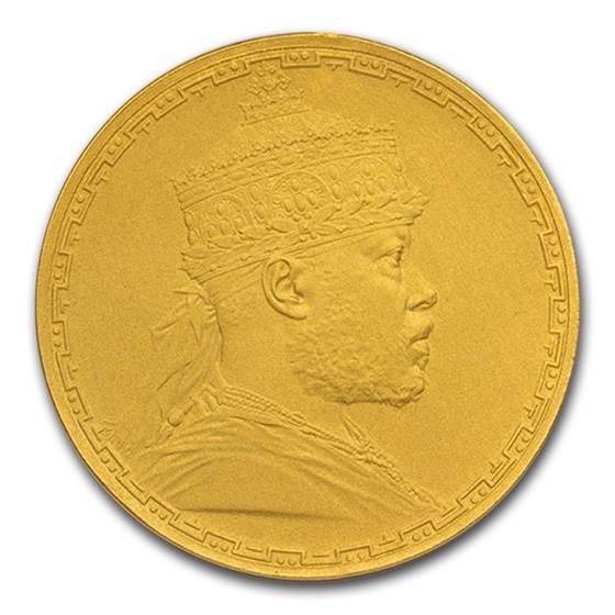 1895 Ethiopia Gold Medal Menelik II PF-67 NGC (Matte)