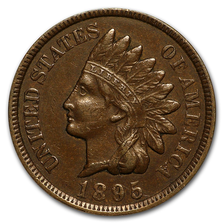 1895 Indian Head Cent AU