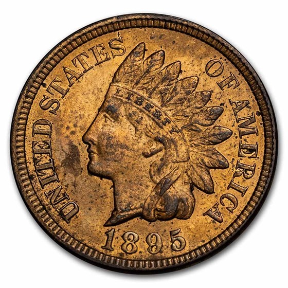 1895 Indian Head Cent BU (Red) 1895 Indian Head Cent BU (Red)