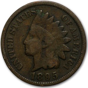 1895 Indian Head Cent Good+ 1895 Indian Head Cent Good+