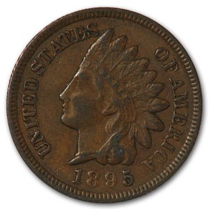 1895 Indian Head Cent XF