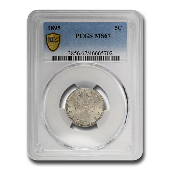 1895 Liberty Head Nickel MS-67 PCGS 1895 Liberty Head Nickel MS-67 PCGS