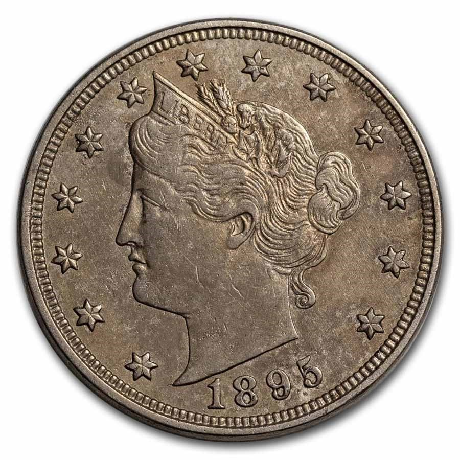 1895 Liberty Head V Nickel AU