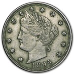 1895 Liberty Head V Nickel VF
