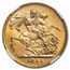 1895 M Australia Gold Sovereign Victoria MS-62 NGC SS Egypt