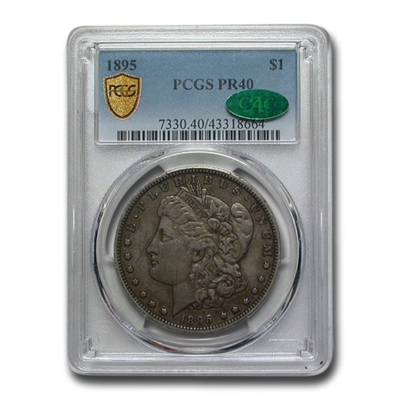 1895 Morgan Dollar PR-40 PCGS CAC 1895 Morgan Dollar PR-40 PCGS CAC