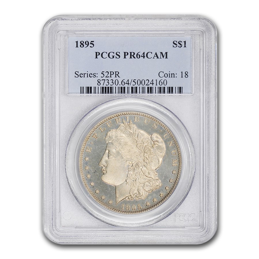 1895 Morgan Dollar PR-64 Cameo PCGS