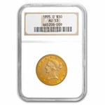 1895-O $10 Liberty Gold Eagle AU-53 NGC