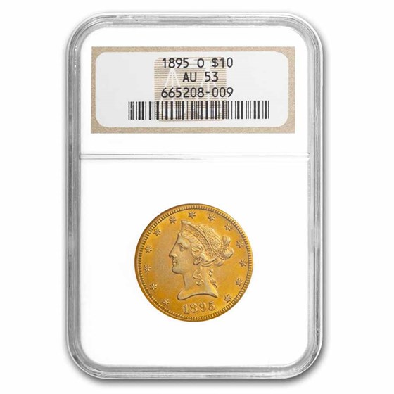 1895-O $10 Liberty Gold Eagle AU-53 NGC