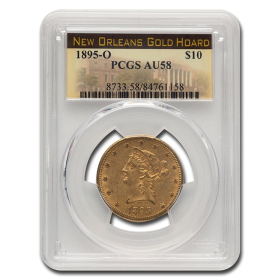 1895-O $10 Liberty Gold Eagle AU-58 PCGS 1895-O $10 Liberty Gold Eagle AU-58 PCGS