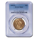 1895-O $10 Liberty Gold Eagle MS-61 PCGS