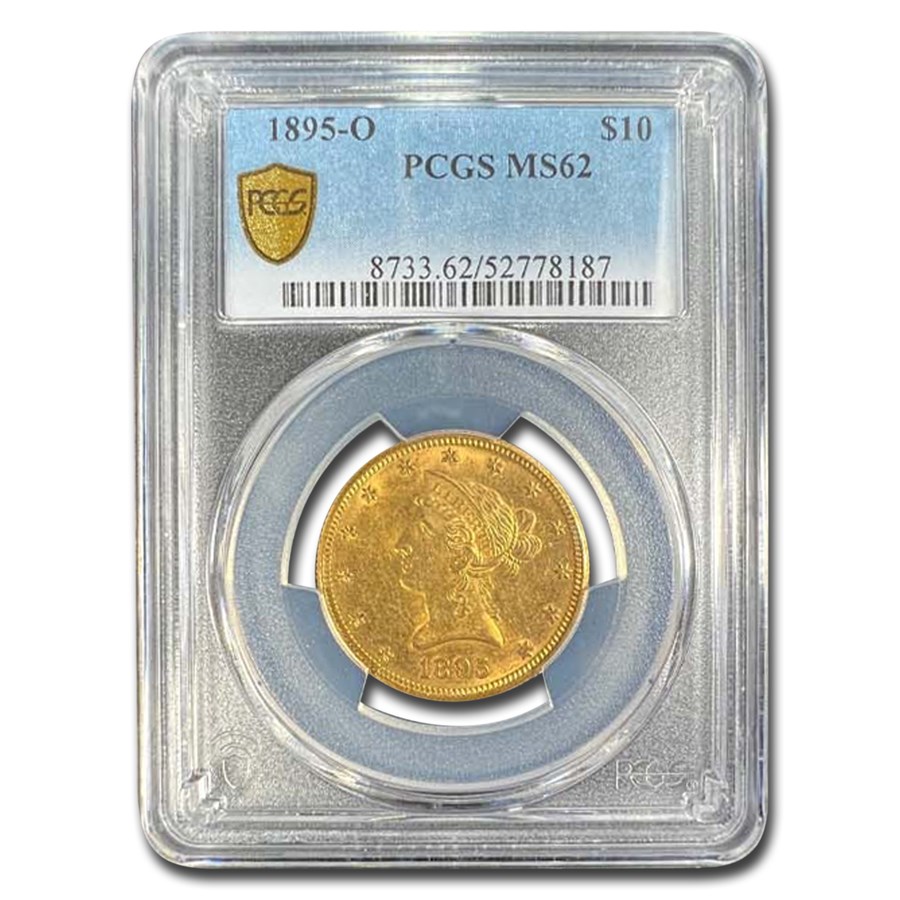 1895-O $10 Liberty Gold Eagle MS-62 PCGS