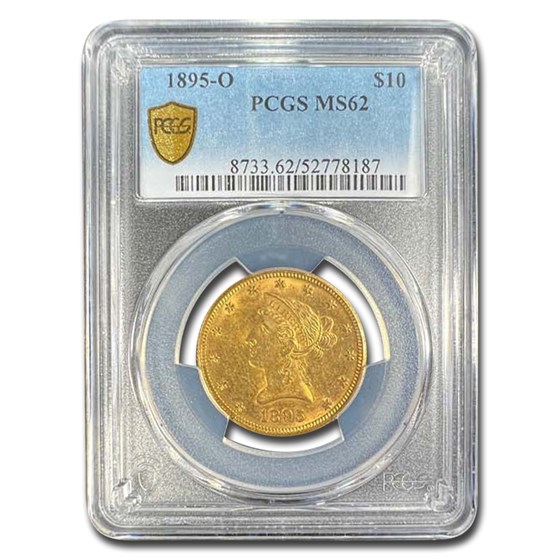 1895-O $10 Liberty Gold Eagle MS-62 PCGS 1895-O $10 Liberty Gold Eagle MS-62 PCGS
