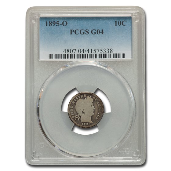 1895-O Barber Dime Good-4 PCGS 1895-O Barber Dime Good-4 PCGS