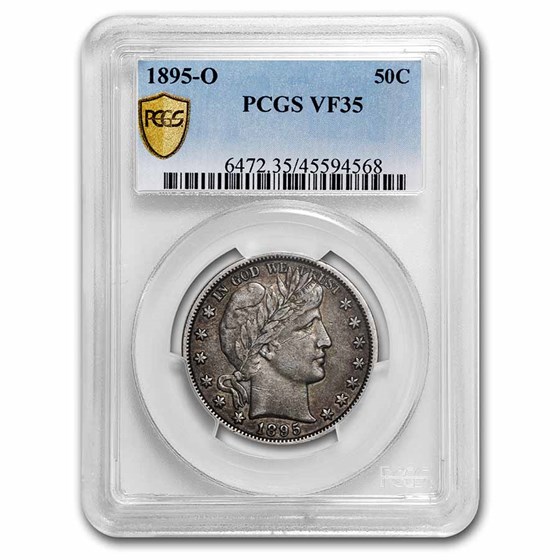 1895-O Barber Half Dollar VF-35 PCGS 1895-O Barber Half Dollar VF-35 PCGS