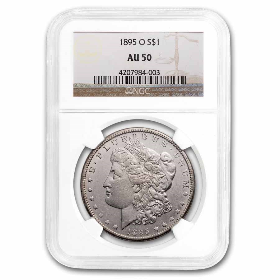 1895-O Morgan Dollar AU-50 NGC