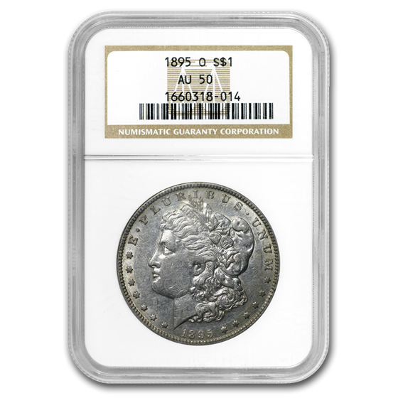 1895-O Morgan Dollar AU-50 NGC 1895-O Morgan Dollar AU-50 NGC