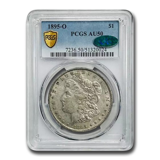 1895-O Morgan Dollar AU-50 PCGS CAC 1895-O Morgan Dollar AU-50 PCGS CAC