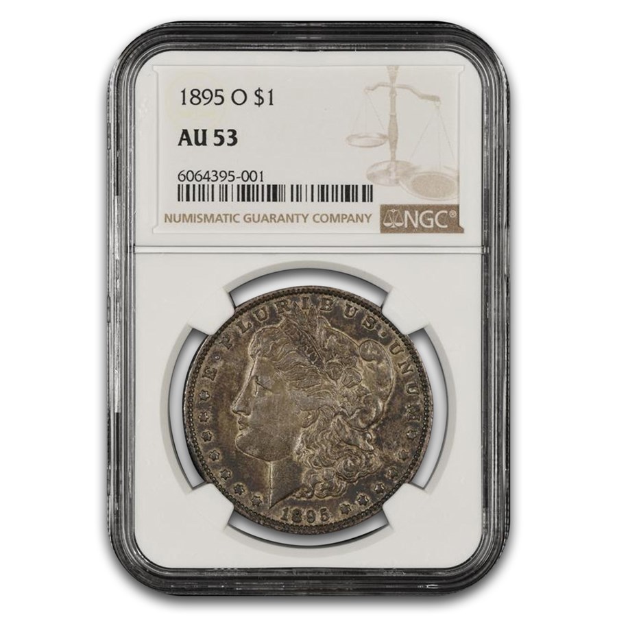 1895-O Morgan Dollar AU-53 NGC (Toned)