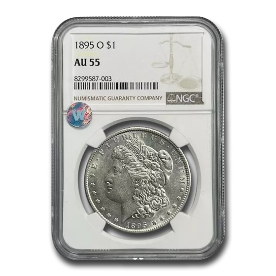 1895-O Morgan Dollar AU-55 NGC 1895-O Morgan Dollar AU-55 NGC