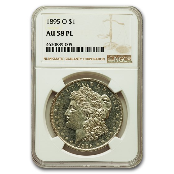 1895-O Morgan Dollar AU-58 NGC (PL) 1895-O Morgan Dollar AU-58 NGC (PL)