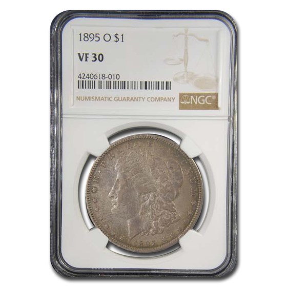 1895-O Morgan Dollar VF-30 NGC 1895-O Morgan Dollar VF-30 NGC
