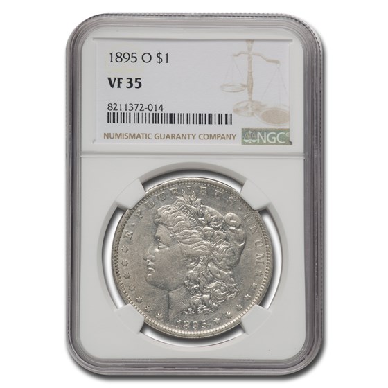 1895-O Morgan Dollar VF-35 NGC 1895-O Morgan Dollar VF-35 NGC