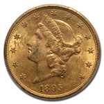 1895-S $20 Liberty Gold Double Eagle AU-58 PCGS