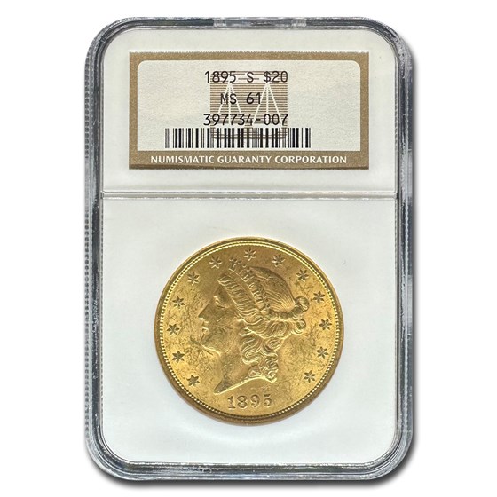 1895-S $20 Liberty Gold Double Eagle MS-61 NGC