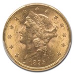 1895-S $20 Liberty Gold Double Eagle MS-61 PCGS