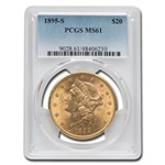 1895-S $20 Liberty Gold Double Eagle MS-61 PCGS