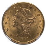 1895-S $20 Liberty Gold Double Eagle MS-62 NGC