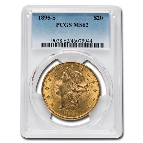 1895-S $20 Liberty Gold Double Eagle MS-62 PCGS 1895-S $20 Liberty Gold Double Eagle MS-62 PCGS