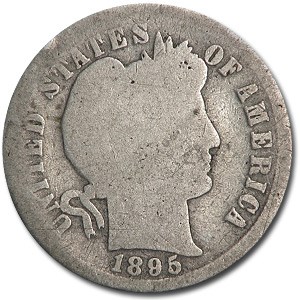 1895-S Barber Dime AG 1895-S Barber Dime AG