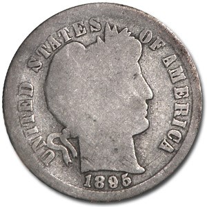1895-S Barber Dime Good 1895-S Barber Dime Good