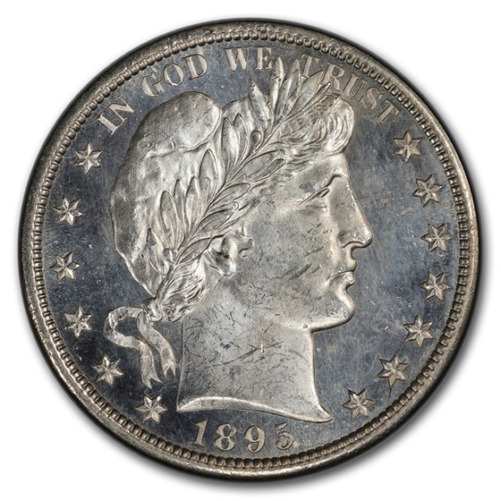 1895-S Barber Half Dollar MS-64 PCGS CAC (PL) 1895-S Barber Half Dollar MS-64 PCGS CAC (PL)