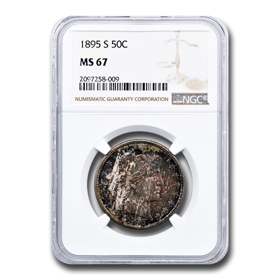 1895-S Barber Half Dollar MS-67 NGC 1895-S Barber Half Dollar MS-67 NGC