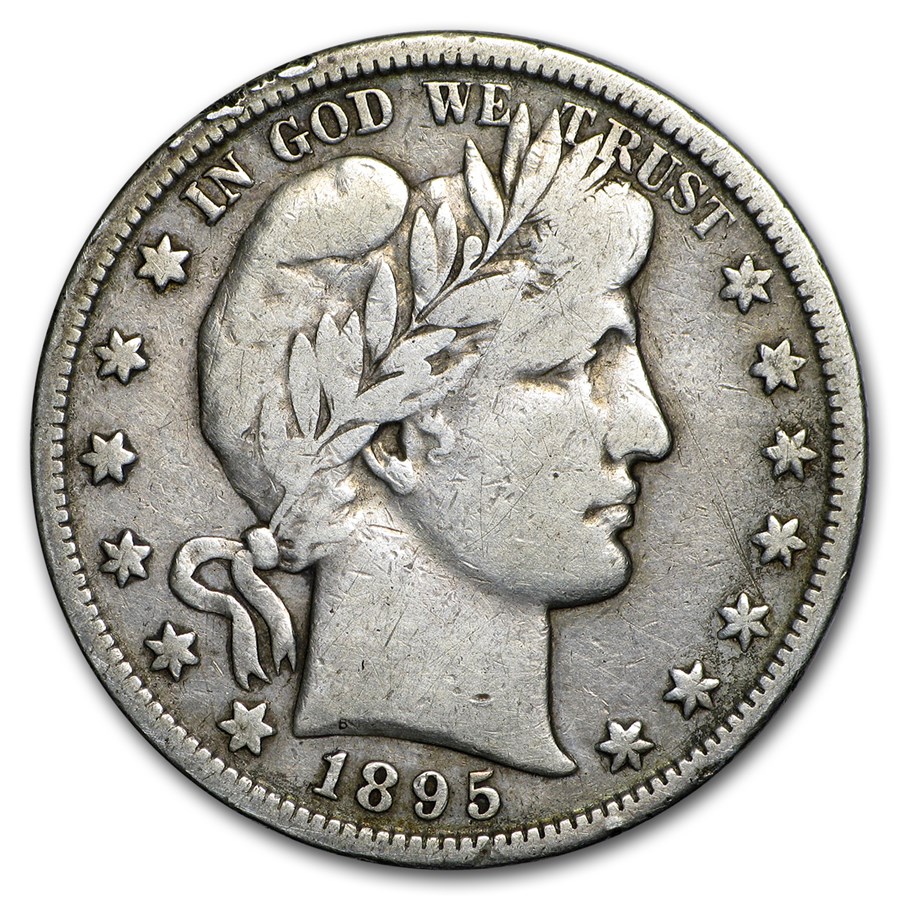 1895-S Barber Half Dollar VG