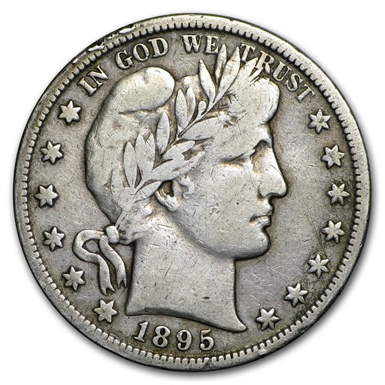 1895-S Barber Half Dollar VG 1895-S Barber Half Dollar VG