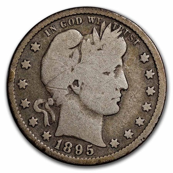 1895-S Barber Quarter VG 1895-S Barber Quarter VG