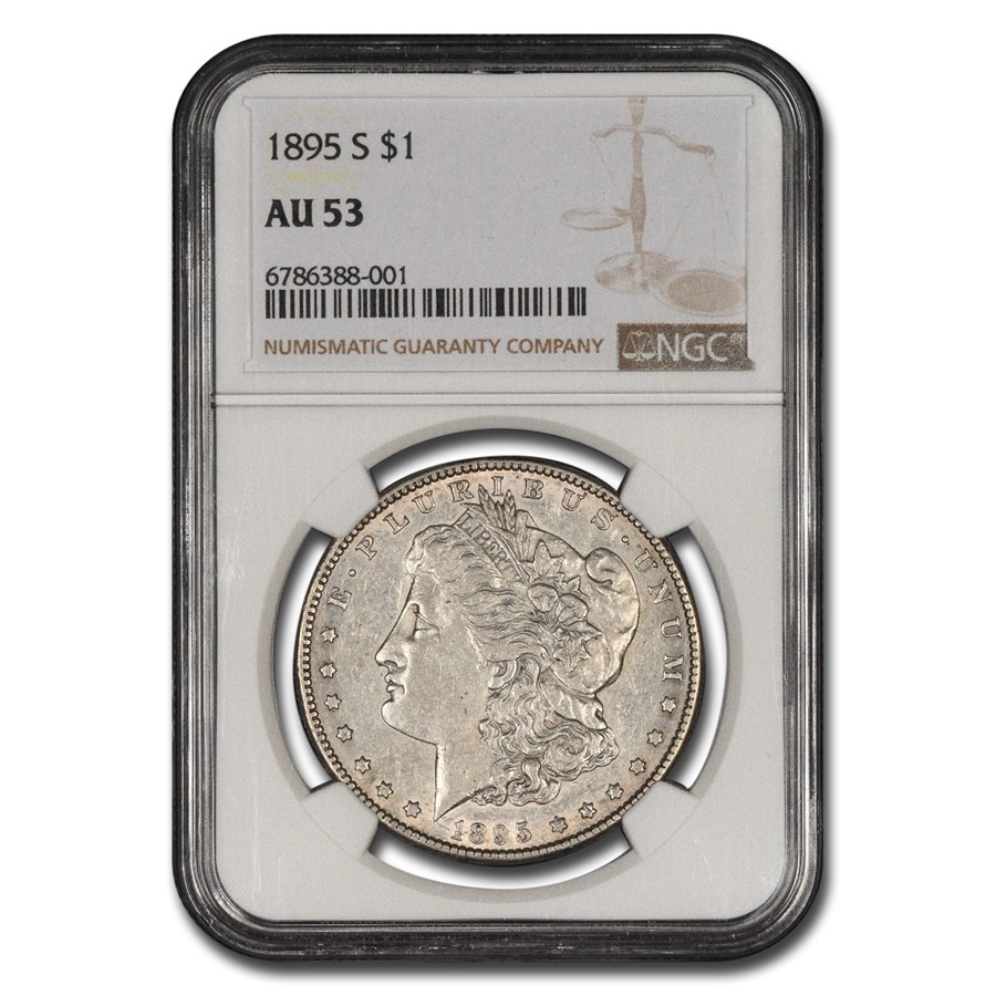1895-S Morgan Dollar AU-53 NGC