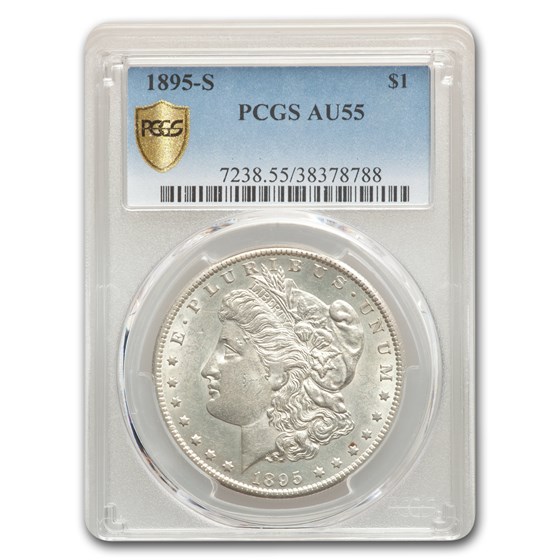 1895-S Morgan Dollar AU-55 PCGS 1895-S Morgan Dollar AU-55 PCGS